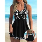 🏖️👙 【50 % POPUST】🌴【S–6XL】Nove elegantne potiskane kopalke za močnejše postave – seksi, modne in udobne