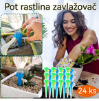 🌺【24 kusov】🌹🍂Automatický kvapkový závlahový systém, ideálny na pestovanie kvetov, ideálny do záhrad a črepníkových rastlín.
