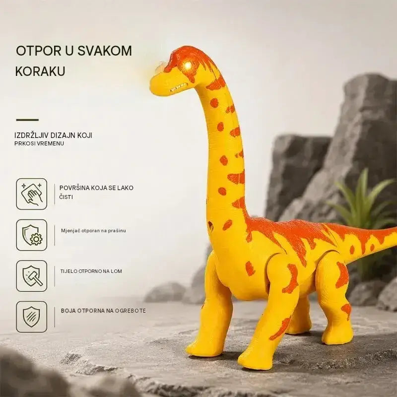 🦕  Brachiosaurus električni hodajući: igračka dinosaurusa s pokretom, zvučnim efektima i očima s LED svjetlima.