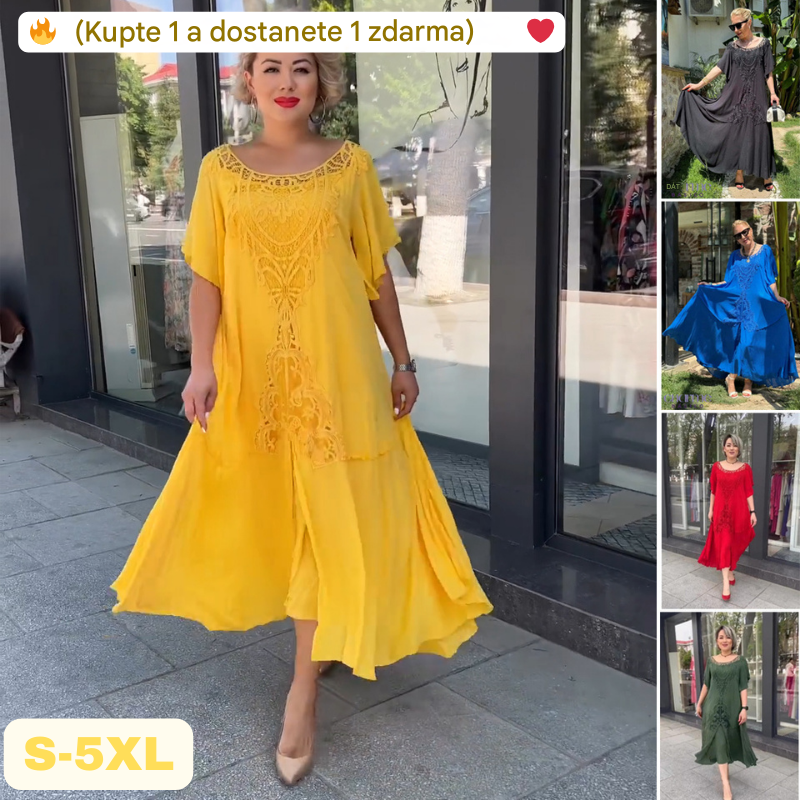 🔥【Časovo obmedzená ponuka – špeciálna zľava!】❤️【S-5XL】nové šaty, plus size, pohodlné a voľné🔥Vynikajúca kvalita👌Perfektne sedia všetkým typom postavy👌