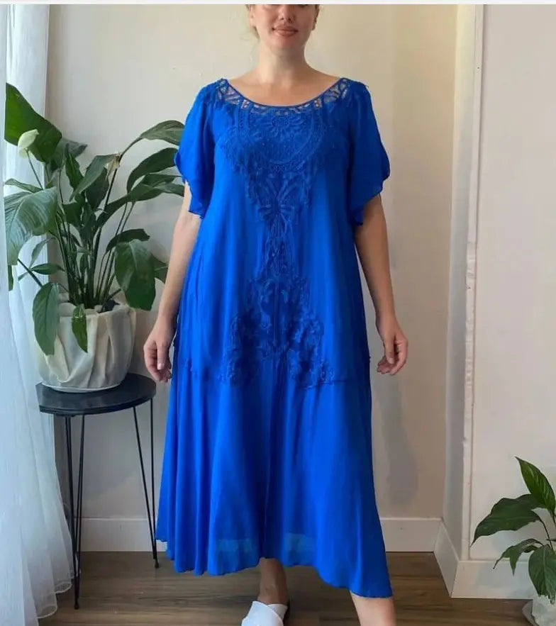 🔥【Časovo obmedzená ponuka – špeciálna zľava!】❤️【S-5XL】nové šaty, plus size, pohodlné a voľné🔥Vynikajúca kvalita👌Perfektne sedia všetkým typom postavy👌