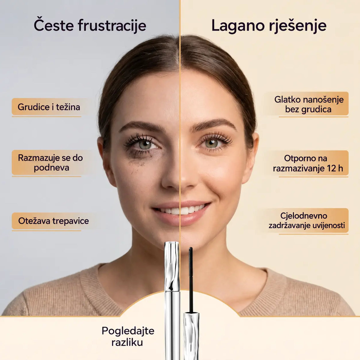 ✨POSLJEDNJI DAN! KUPITE 1, DOBIJETE 1 GRATIS!!✨ Vrhunska vodootporna i otporna na znoj maskara za produživanje i uvijanje trepavica! 👁️