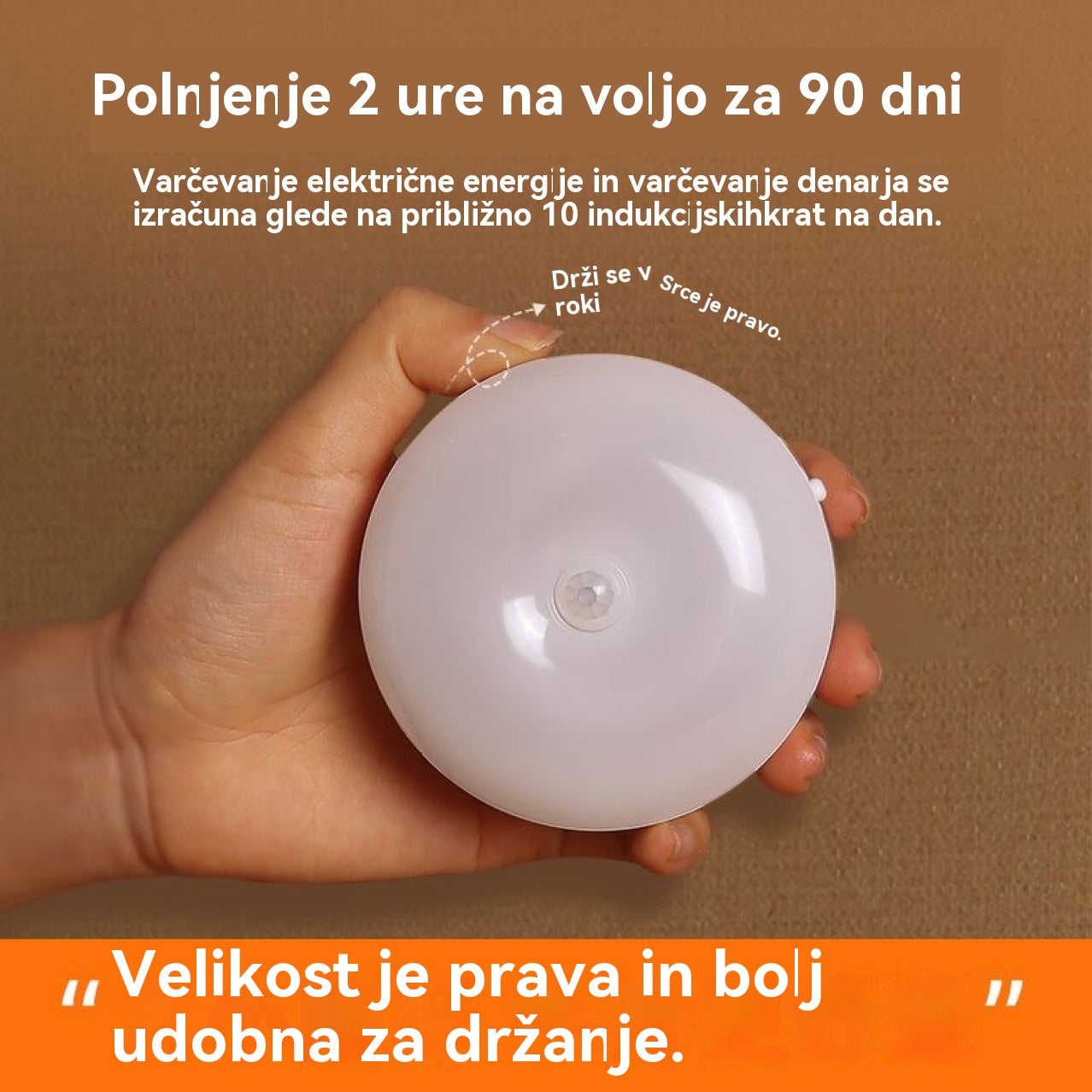 🏡💡【Kupite 2, dobite 2 gratis】Pametna LED lučka, ki zaznava človeško telo, enostavna za polnjenje in praktična