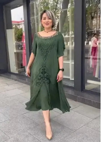 🔥【Časovo obmedzená ponuka – špeciálna zľava!】❤️【S-5XL】nové šaty, plus size, pohodlné a voľné🔥Vynikajúca kvalita👌Perfektne sedia všetkým typom postavy👌