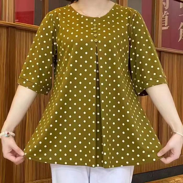 【L-5XL】Nova poletna majica s pikčastim potiskom 2026