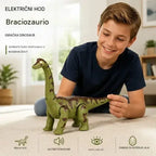 🦕  Brachiosaurus električni hodajući: igračka dinosaurusa s pokretom, zvučnim efektima i očima s LED svjetlima.