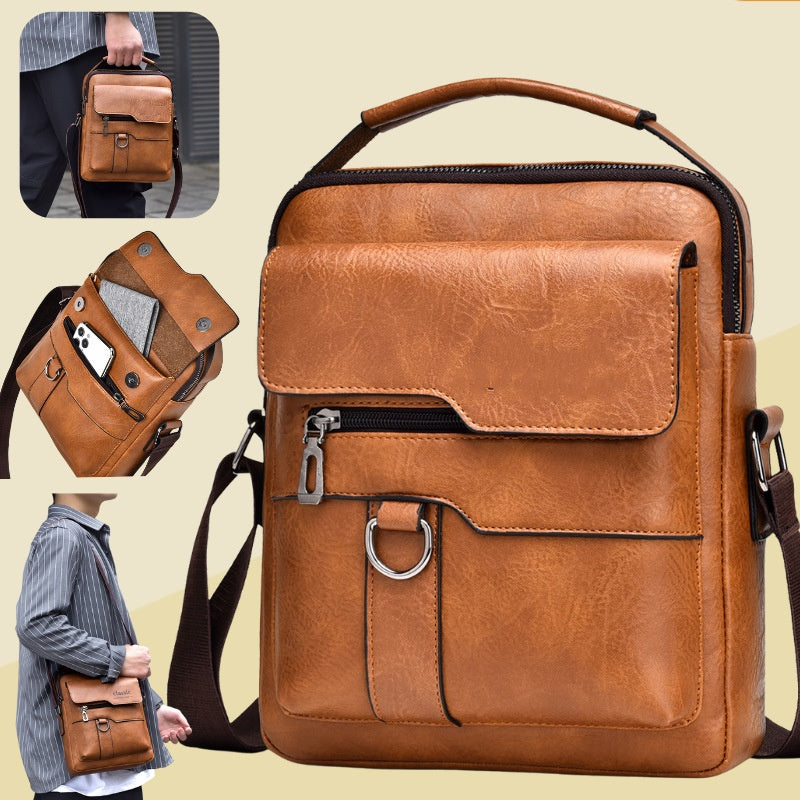 【Časovo obmedzená ponuka – špeciálna zľava!】👜 Pánska ležérna módna kožená taška z hovädzej kože