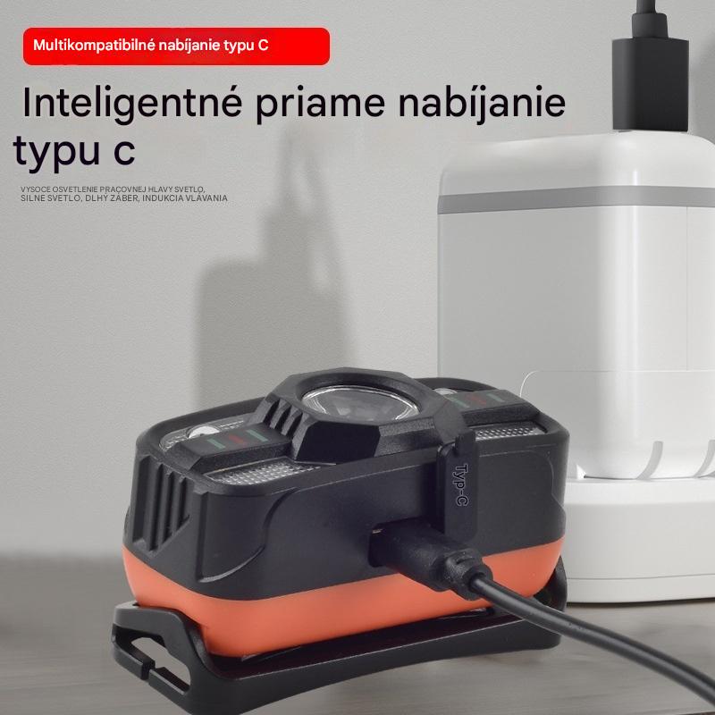 🌟💡Inteligentné USB nabíjacie LED indukčné svetlomety