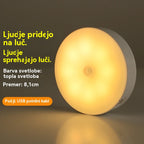 🏡💡【Kupite 2, dobite 2 gratis】Pametna LED lučka, ki zaznava človeško telo, enostavna za polnjenje in praktična
