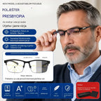 👓Nove poluokvirne naočale za prezbiopiju, prikladne za osobe srednje i starije dobi, s funkcijom povećanja, multifokalne, osjetljive na svjetlost, koje mijenjaju boju i blokiraju plavo svjetlo